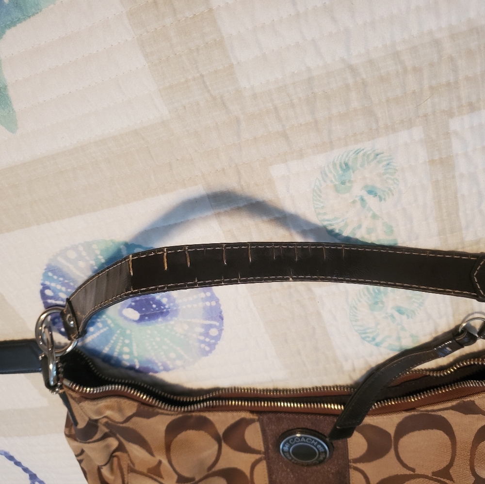 Coach Signature Brown Hobo style bag - Picture 12 of 12